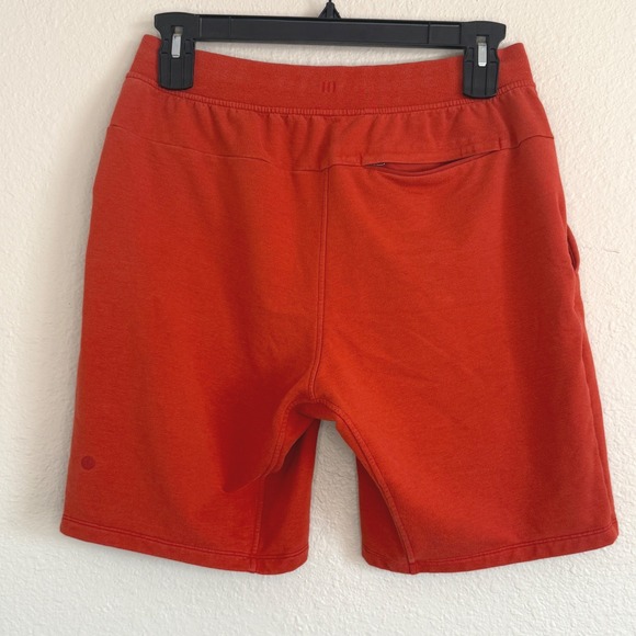 Lululemon Mens Red Smooth Spacer Short 9" Unlined Gym Athleisure Training Lift - Picture 2 of 7